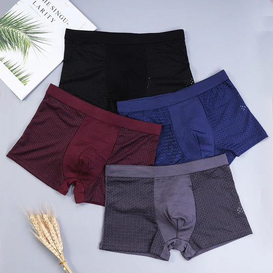 Set of 4 Unisex Bamboo Boxers - Ultimate Comfort and Durability